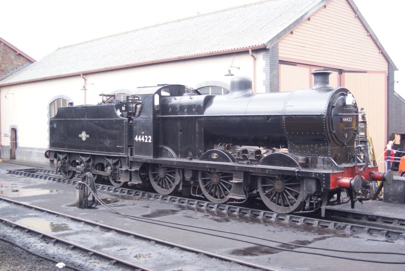 Another locomotive which saw service on the Somerset  Dorset, LMS Fowler 4F 0-6-0 no 44422, at MineheadbrPhotographer Jon Kelsey