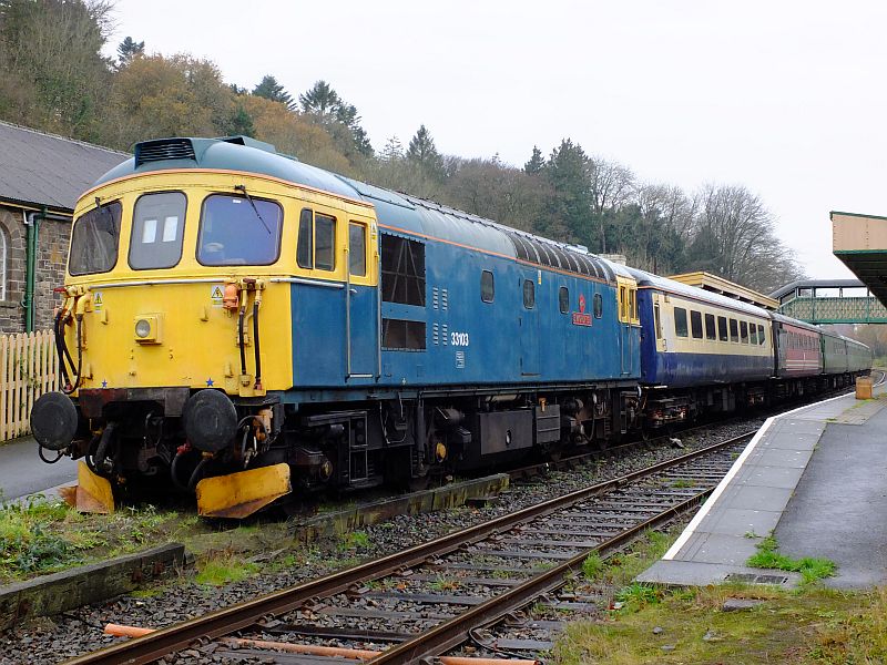 33103 'Swordfish' on the PE stock at Okehampton