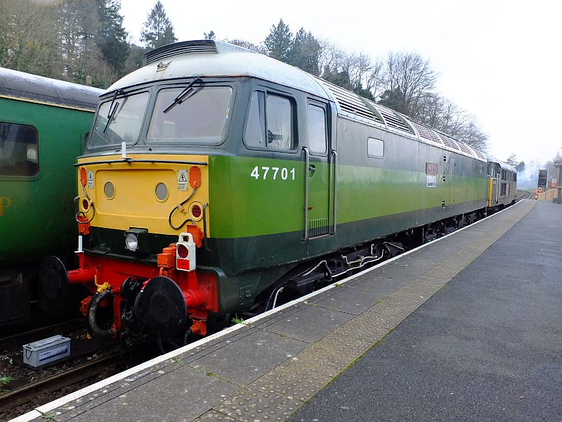 47701 'Waverley', on arrival at Okehampton behind 31601