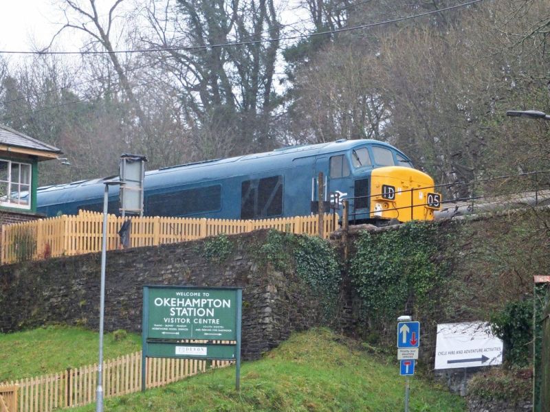 45060 'Sherwood Forester' at Okehampton during Sulzer Weekend preparation.