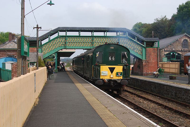 1132/205032 departs Okehampton during the Not the Last Thump event.