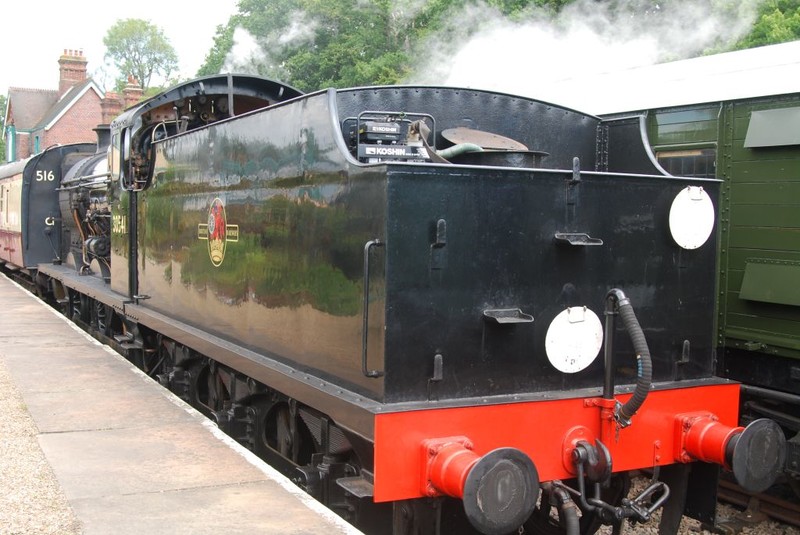 Tender and cab detail on no. 30541 as it stands at Horsted Keynes on the Bluebell Railway. Although the Japanese powered water pump is almost certainly not an SR provided accessory! 