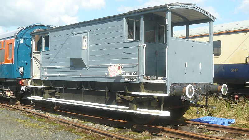 LMS brake van after the graffiti was overpainted.brPhotographer Geoff Horner