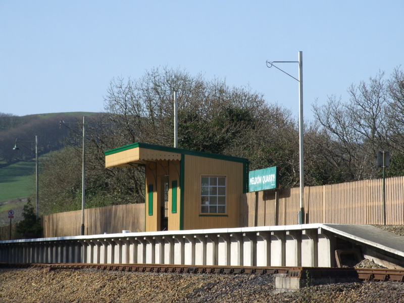 Meldon Quarry Station, since renamed Meldon Viaduct