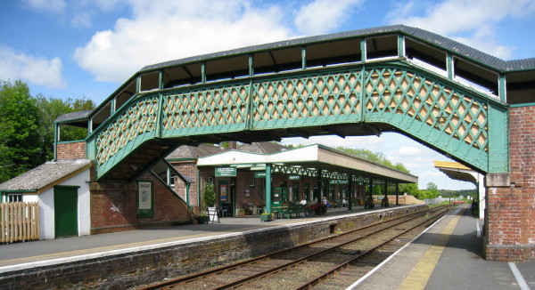 Okehampton station in typical weatherbrPhotographer John Caesar