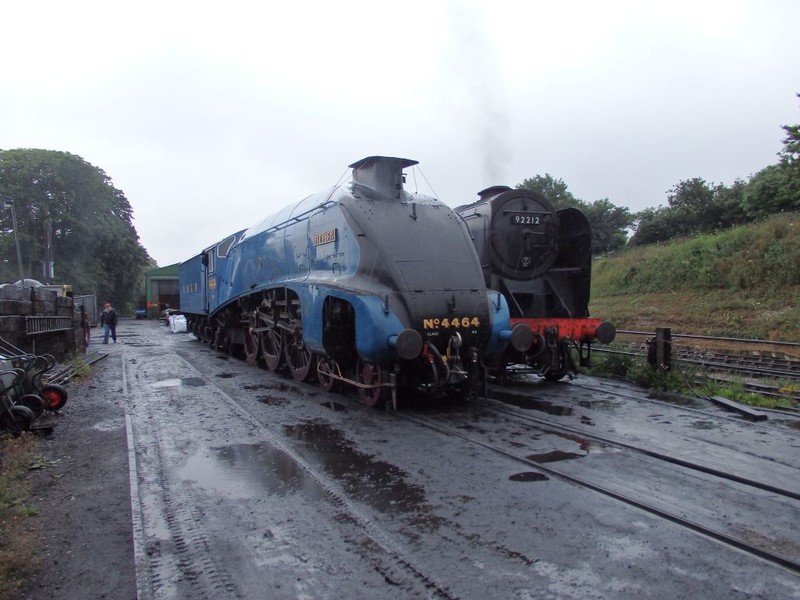 That big blue LNER engine again, with SR 'Heath Robinson' chimney coverbrPhotographer Tom BaxterbrDate taken 24072015