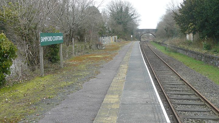 How Sampford Courtenay station looked a decade ago after a pre-season tidy-up by the DRSA Station Maintenance team.brPhotographer Geoff HornerbrDate taken 02032013