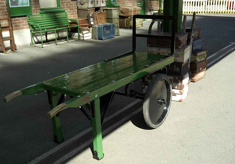 Station barrow, very nicely restored by Simon Jeffrey, and now on display at Okehampton station.