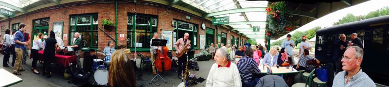 Jazz evening panorama at Okehampton