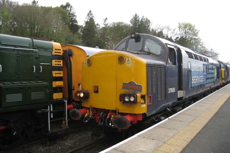 37605 brings the Devon Explorer back to Okehampton following a slightly convoluted run-round manoeuvre at Meldon.