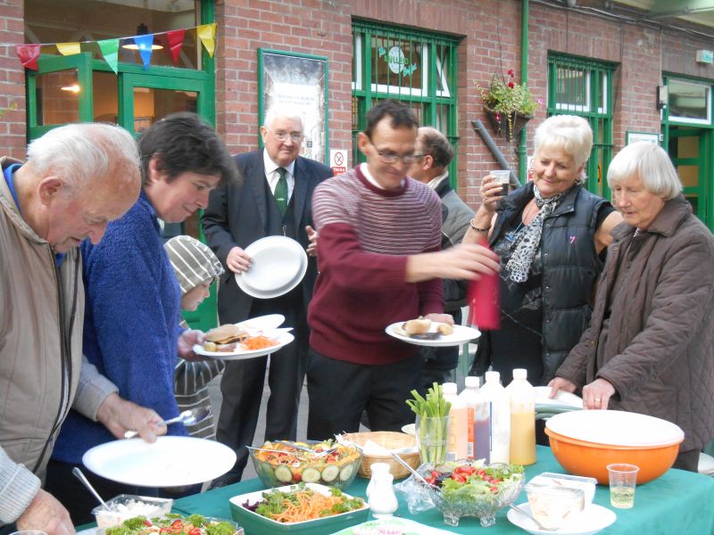 At the barbecue held to say goodbye to Mary Trant on her penultimate day. 