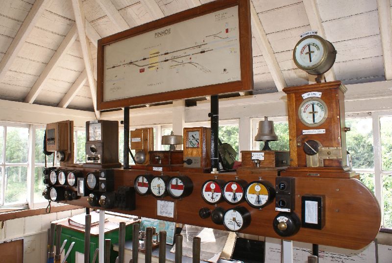 The interior of the former Pinhoe signal box.brPhotographer Jon KelseybrDate taken 30052015